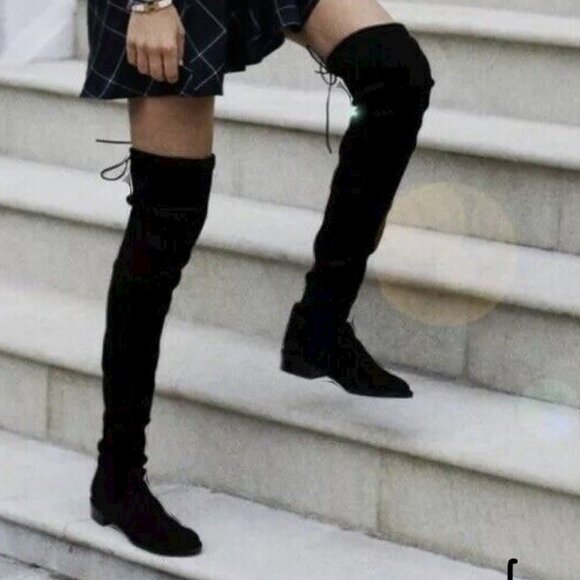 Stuart Weitzman Suede Over The Knee Boots EUC 7.5 - Picture 1 of 6